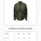 Shirley Pleats Blouse - Dark Olive