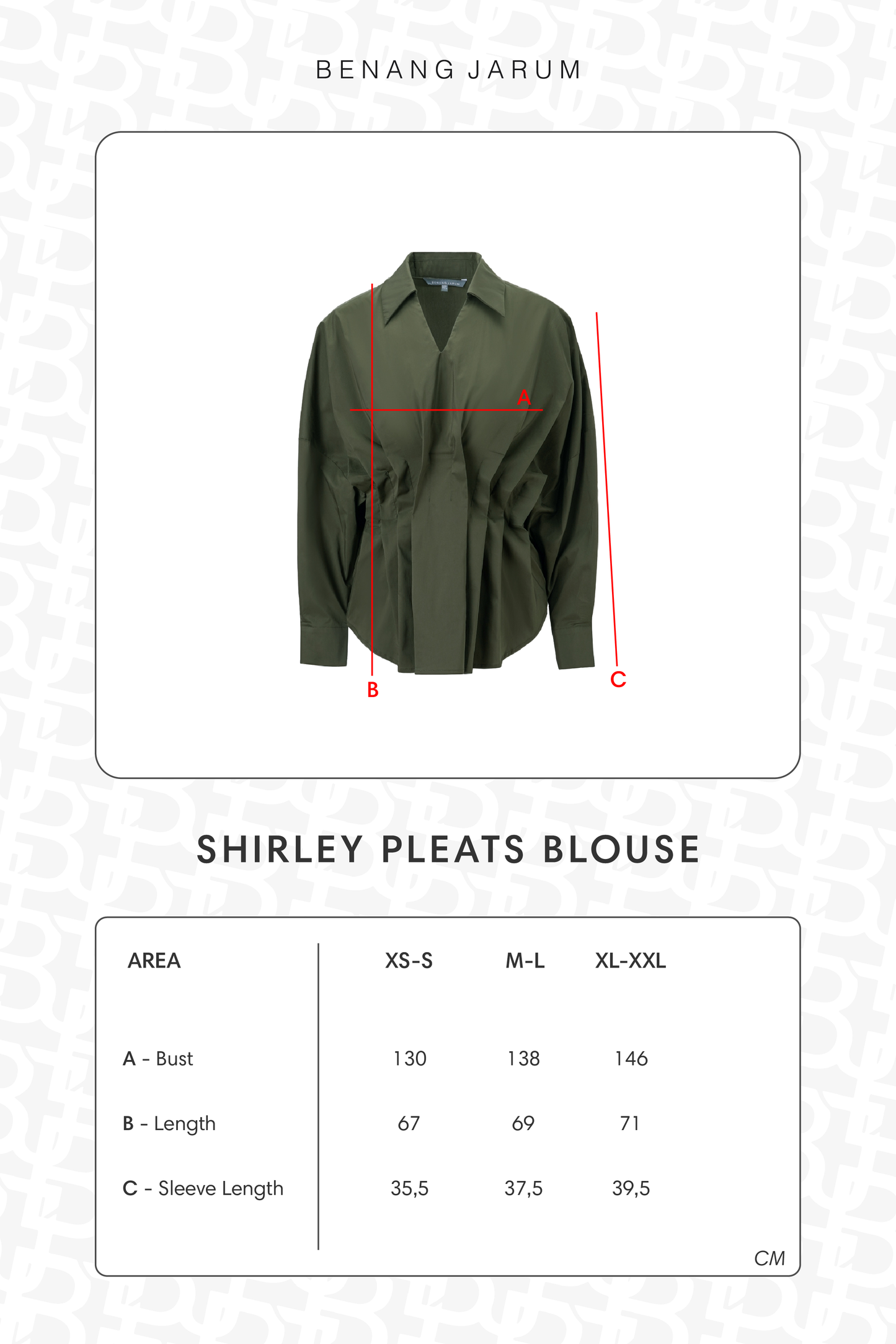 Shirley Pleats Blouse - Dark Olive