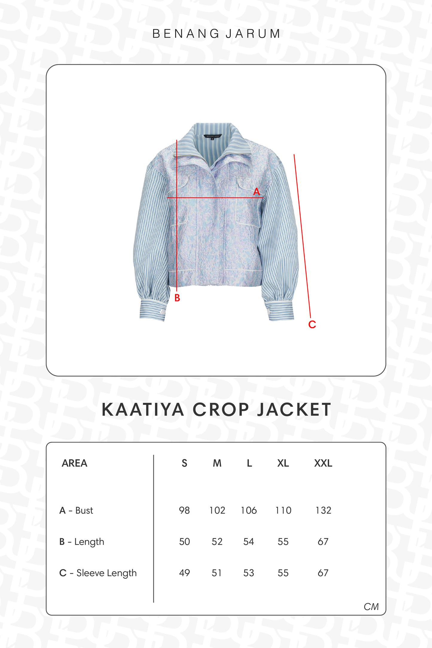 Kaatiya Crop Jacket - Brunnera Blue