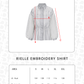Rielle Embroidery Shirt - White