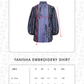 Tanisha Embroidery Shirt - Deep Ocean
