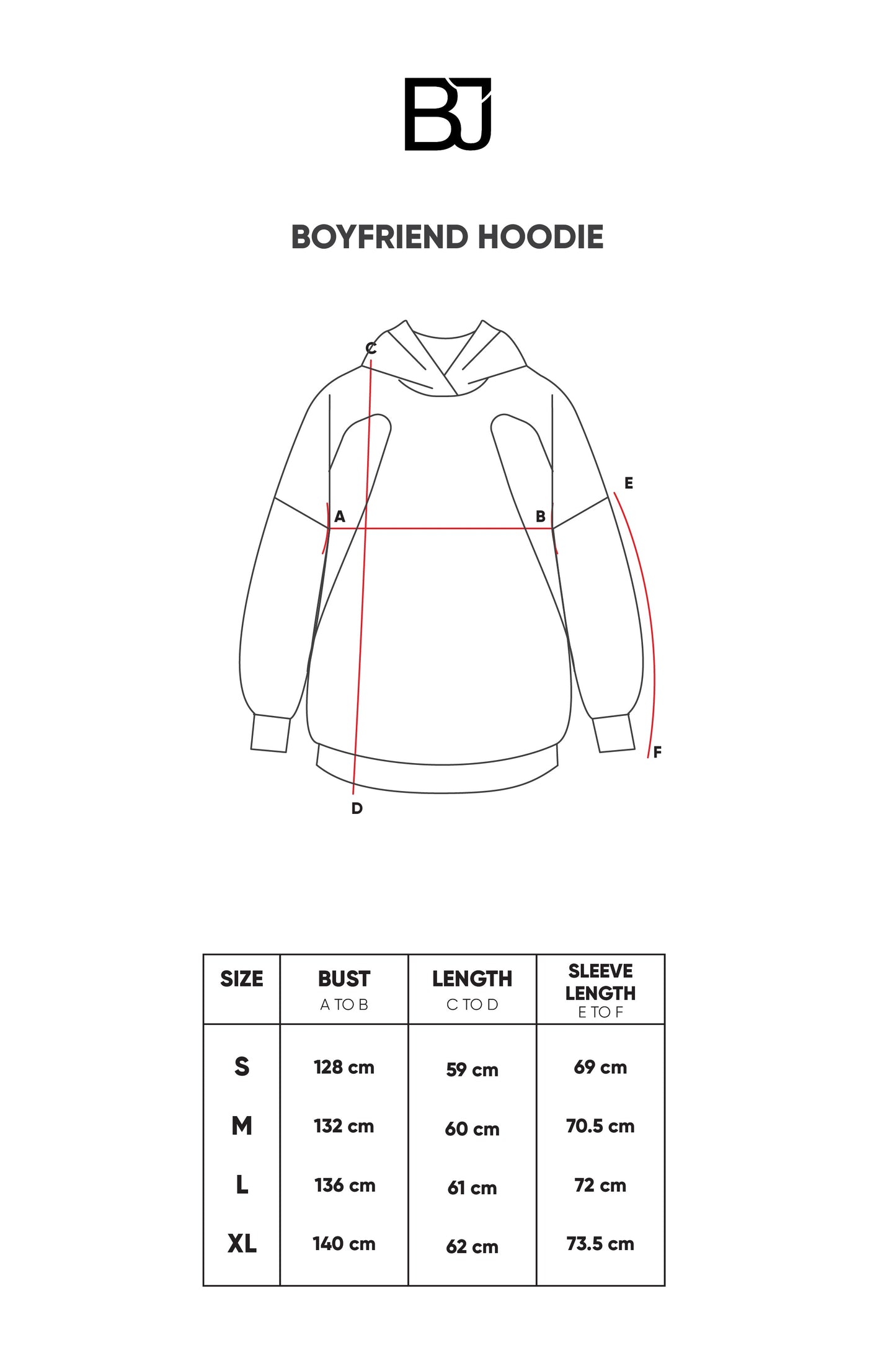 Boyfriend Hoodie - Dark Grey