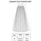 Khanum Tulle Pleated Skirt - Black