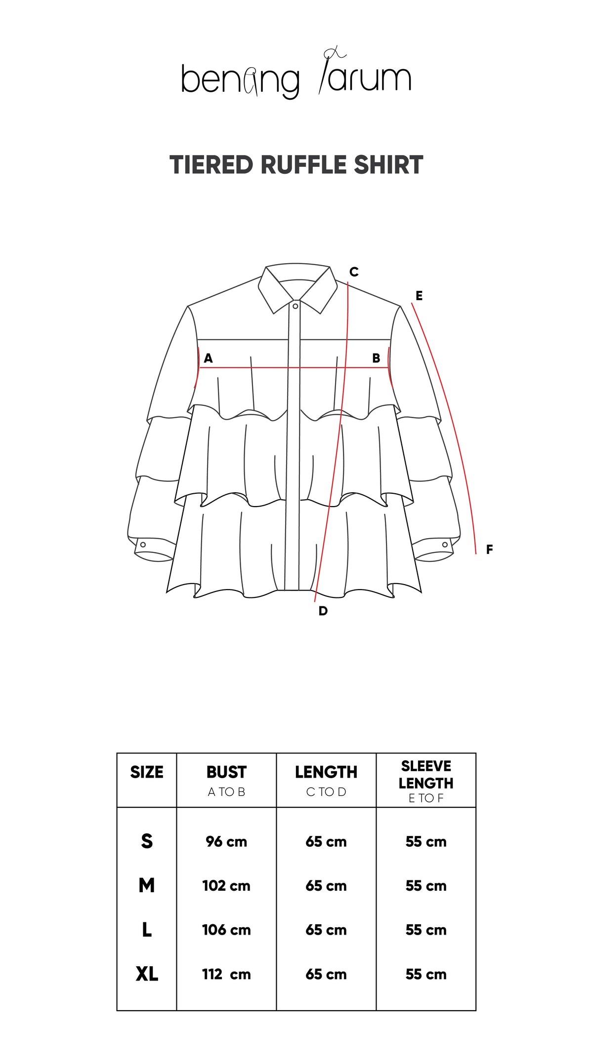 Camel Tiered Ruffle Shirt
