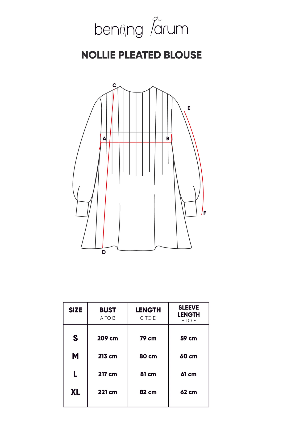 Nollie Pleated Blouse - Cream