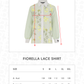 Fiorella Lace Shirt - Lime