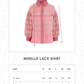 Mirelle Lace Shirt - Coral Pink