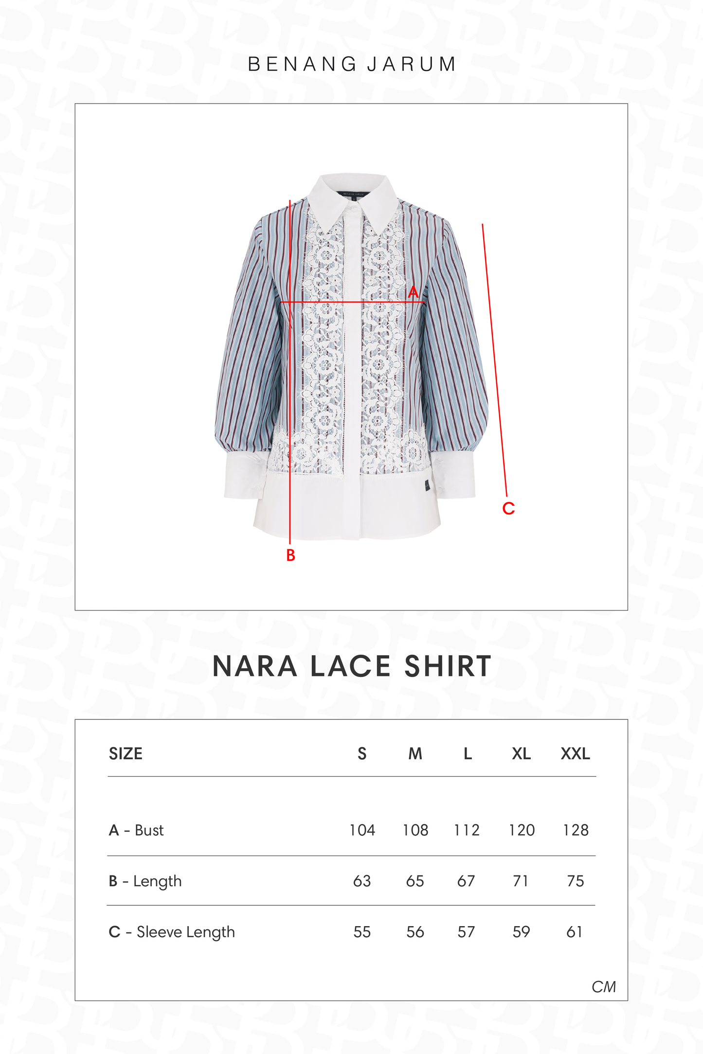 Nara Lace Shirt - Ash Blue