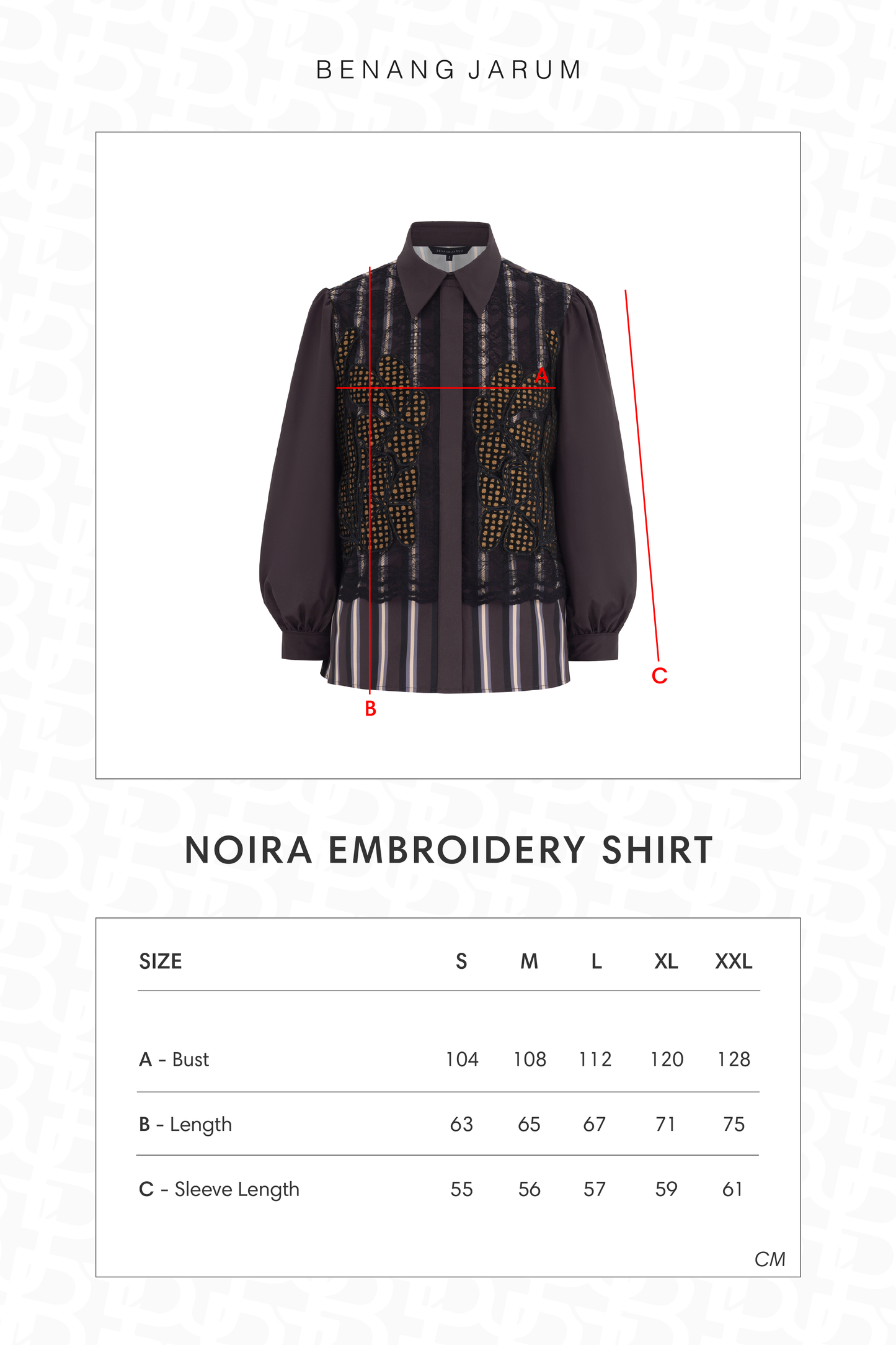 Noira Embroidery Shirt - Redwood