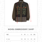 Noira Embroidery Shirt - Mousse