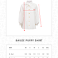Bailee Puffy Shirt - Off White