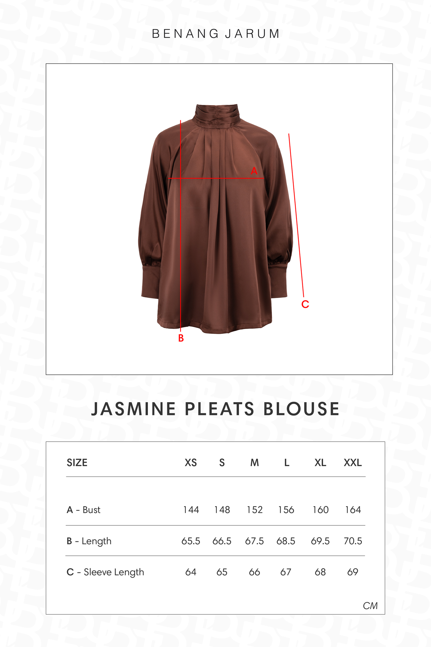 Jasmine Pleats Blouse - Toffee
