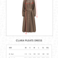 Clara Pleats Dress - Desert Palm