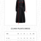 Clara Pleats Dress - Black