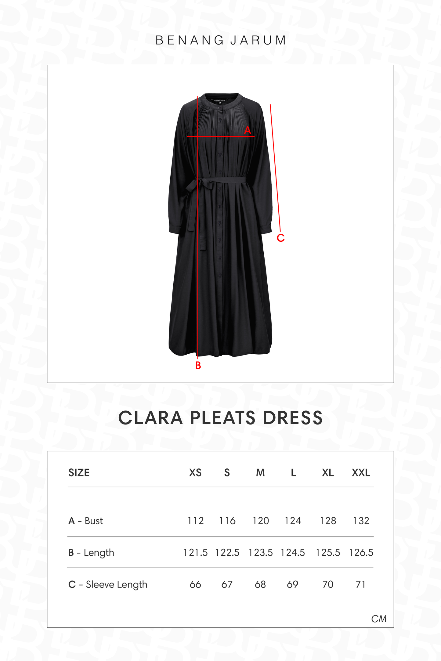 Clara Pleats Dress - Black