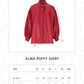 Alma Puffy Shirt - Maroon