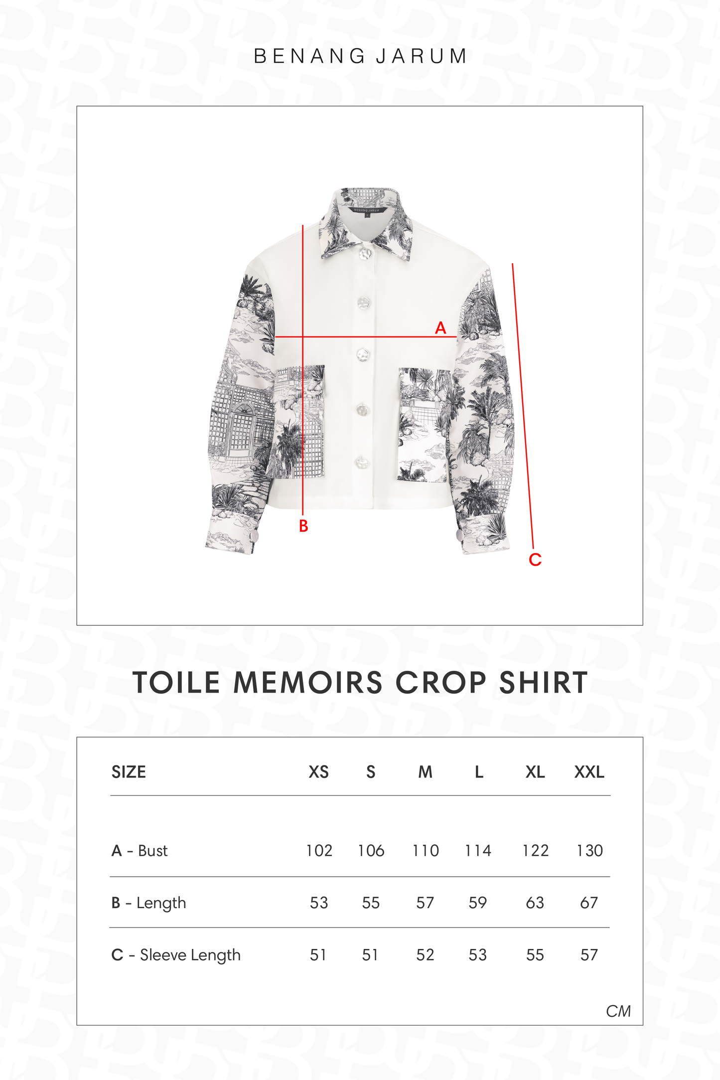 Toile Memoirs Crop Shirt - Cloud