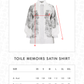 Toile Memoirs Satin Shirt - Cloud