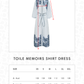 Toile Memoirs Shirt Dress - Frost
