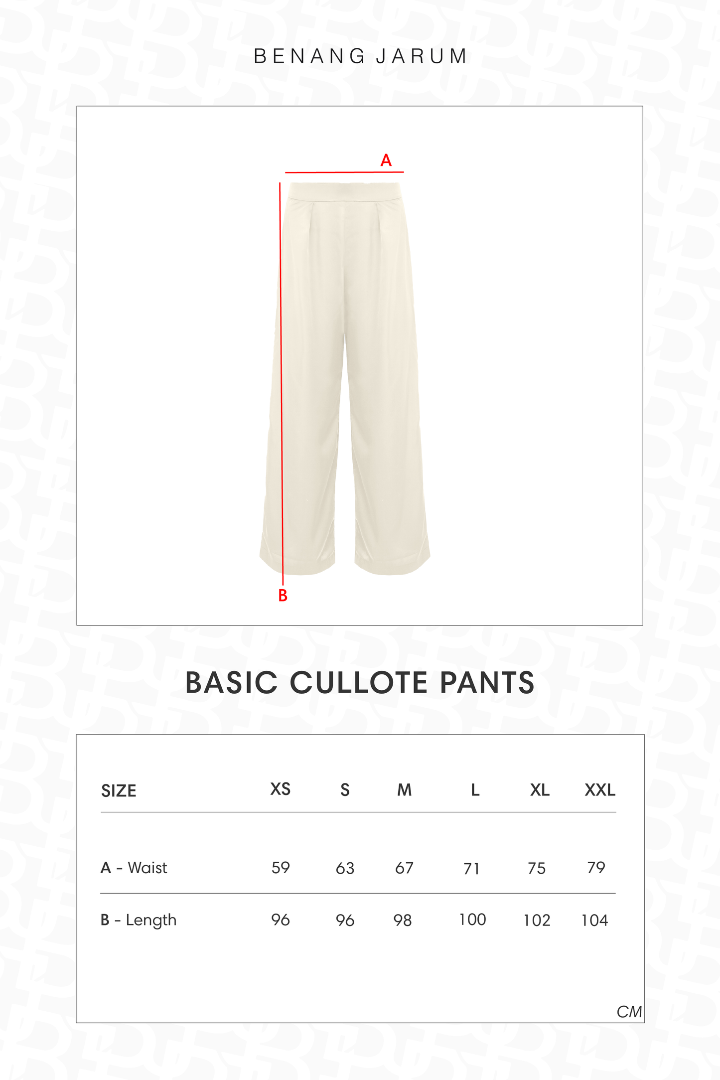 Basic Cullote Pants - Daisy