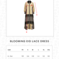 Blooming Eid Lace Dress - Marigold