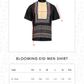 Blooming Eid Men Shirt - Black Iris