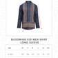 Blooming Eid Men Shirt Long Sleeve - Carnation