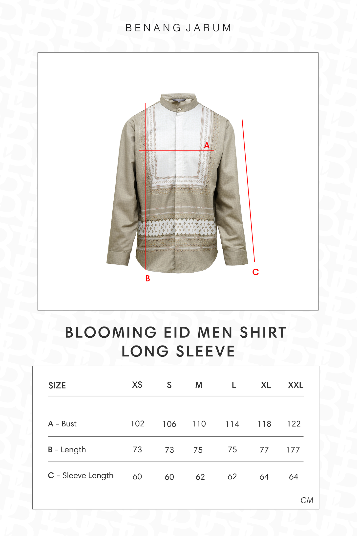 Blooming Eid Men Shirt Long Sleeve - Marigold
