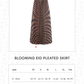 Blooming Eid Pleated Skirt - Carnation