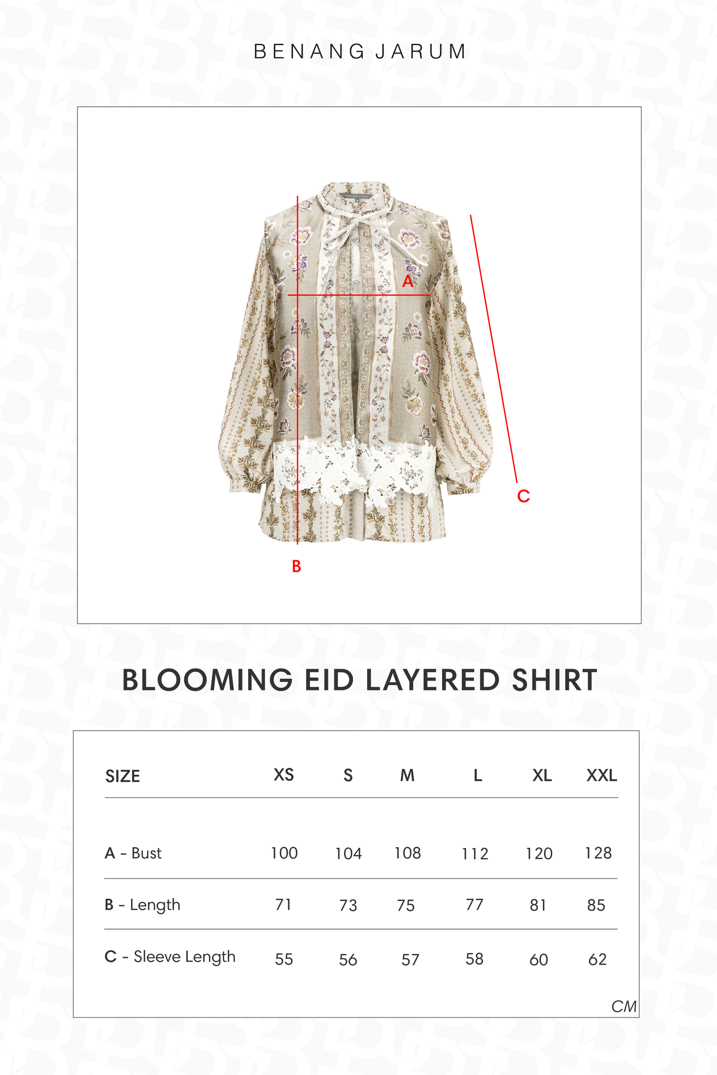 Blooming Eid Layered Shirt - Daisy