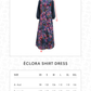 Eclora Shirt Dress - Aconitum