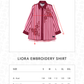 Liora Embroidery Shirt - Pink
