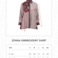 Zenna Embroidery Shirt - Mauve