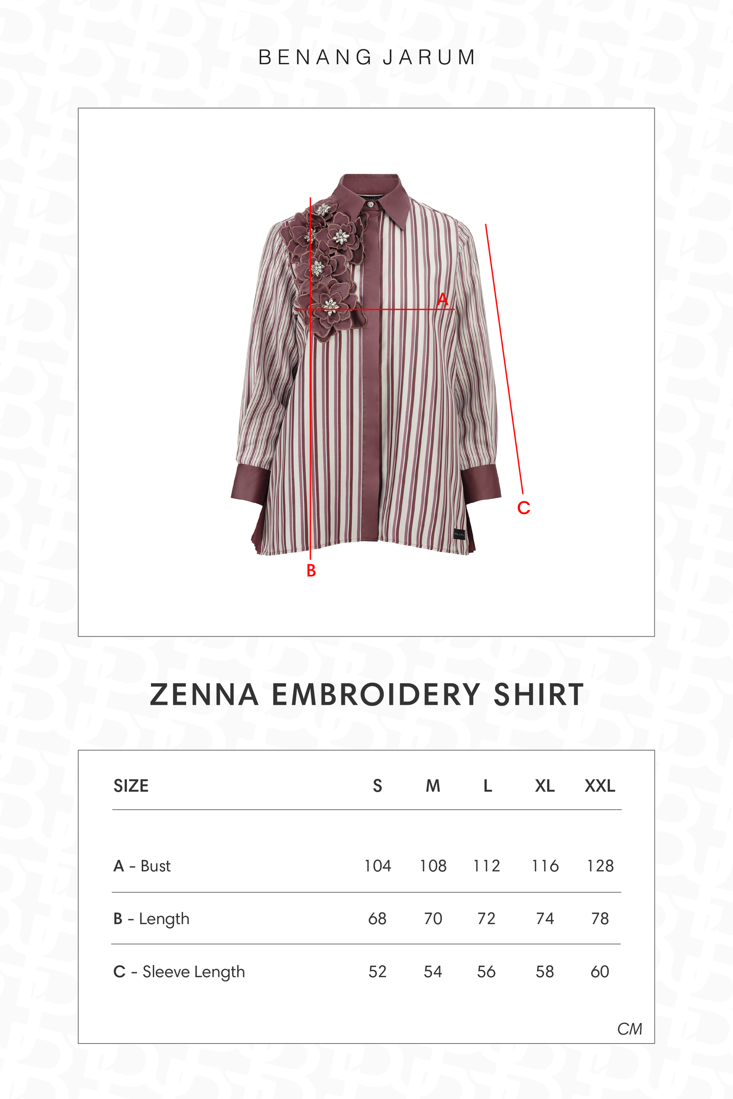 Zenna Embroidery Shirt - Mauve