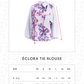 Eclora Tie Blouse - Lavender