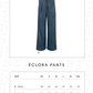 Eclora Satin Pants - Aconitum