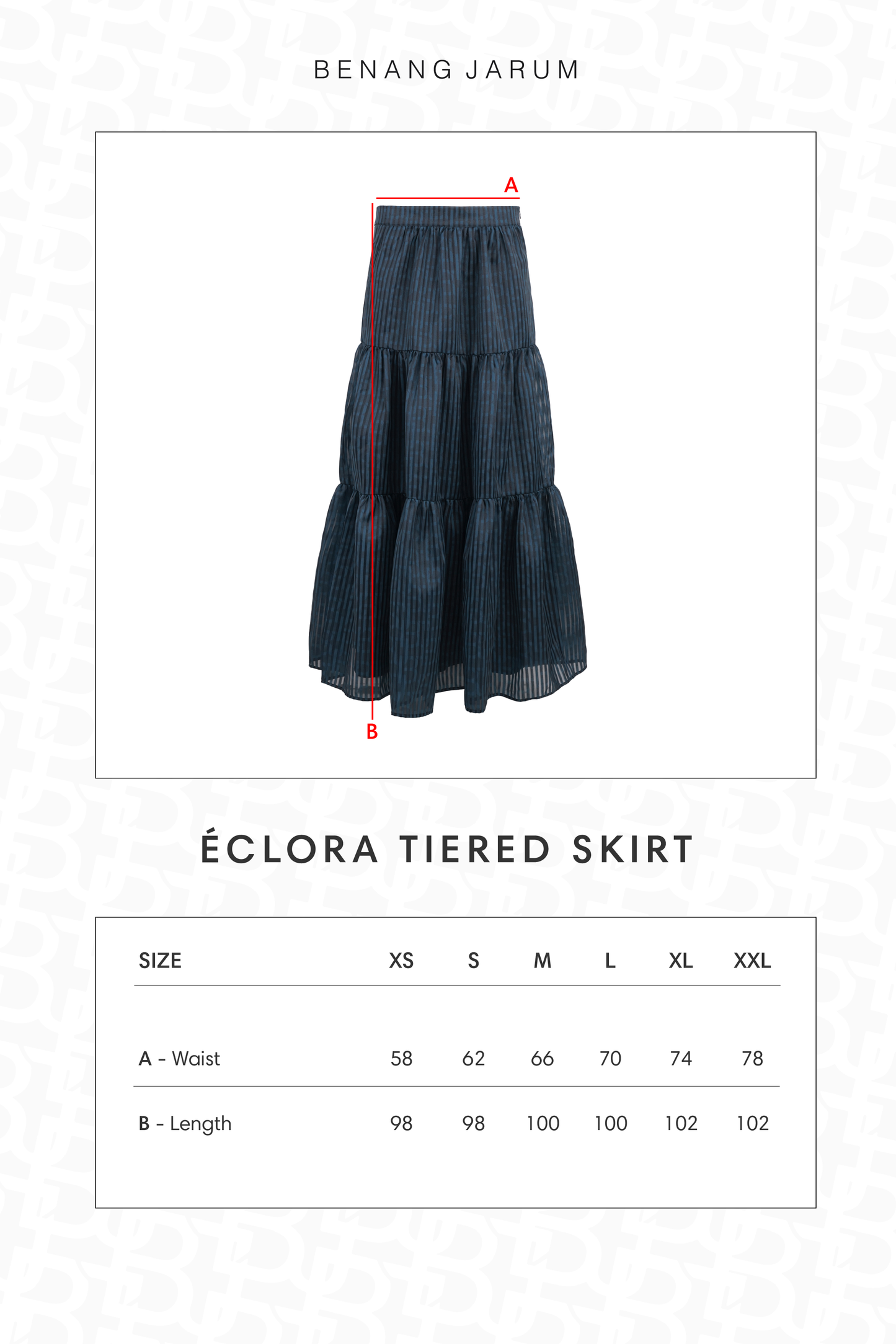 Eclora Tiered Skirt - Aconitum