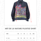 Art De La Nature Pleated Shirt - Navy