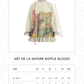 Art De La Nature Ruffle Blouse - Sage
