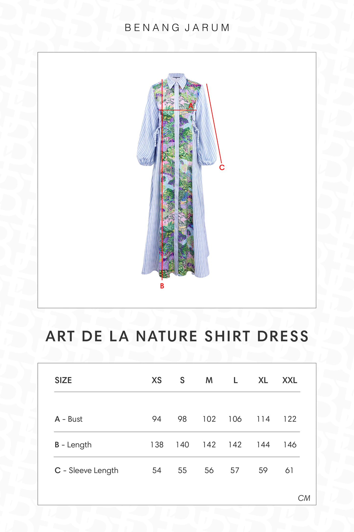 Art De La Nature Shirt Dress - Blue