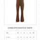 Charlotte Bootcut Pants - Brown