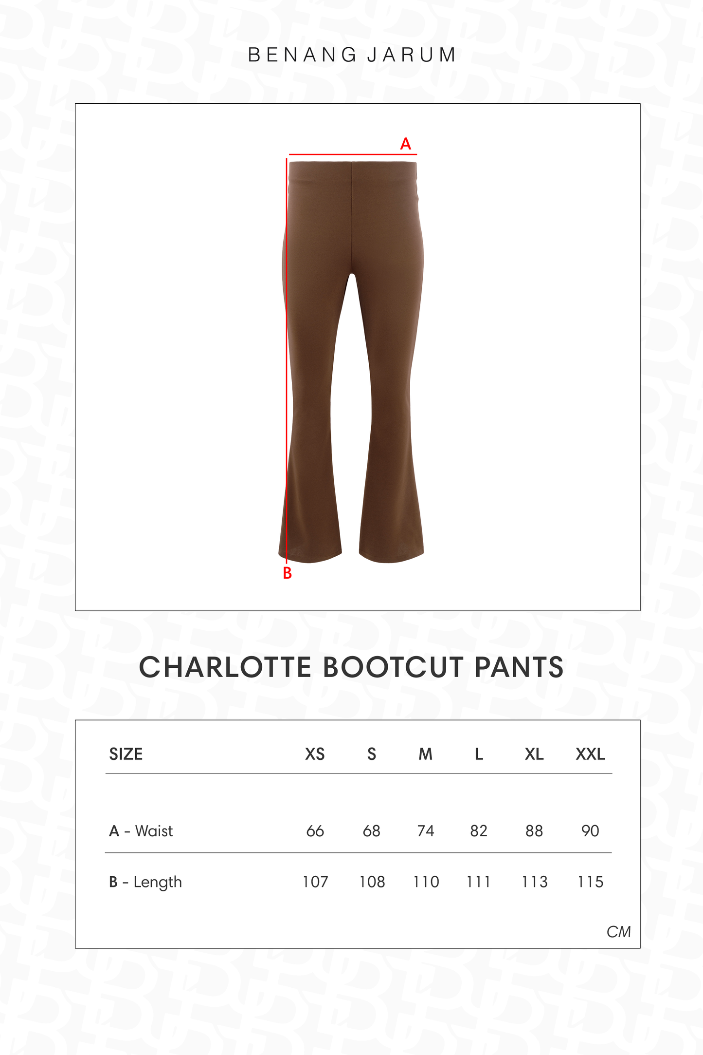 Charlotte Bootcut Pants - Brown