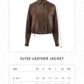 Elyse Leather Jacket - Brown