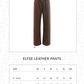 Elyse Leather Pants - Brown