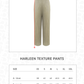 Harleen Texture Pants - Khaki