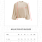 Millie Pleats Blouse - Beige