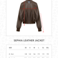 Sephia Leather Jacket - Brown