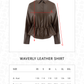 Waverly Leather Shirt - Brown