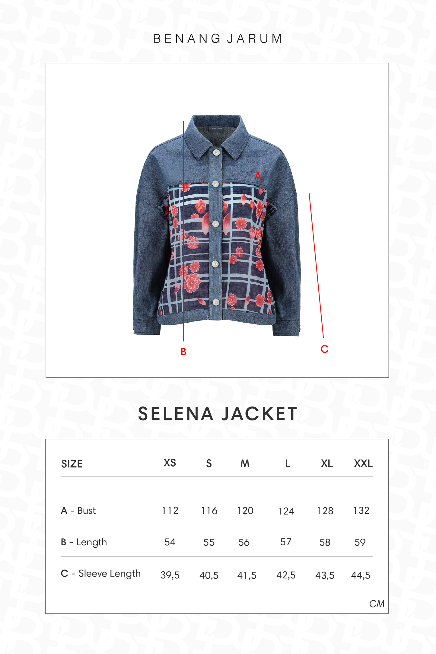 Selena Jacket - Navy Peony