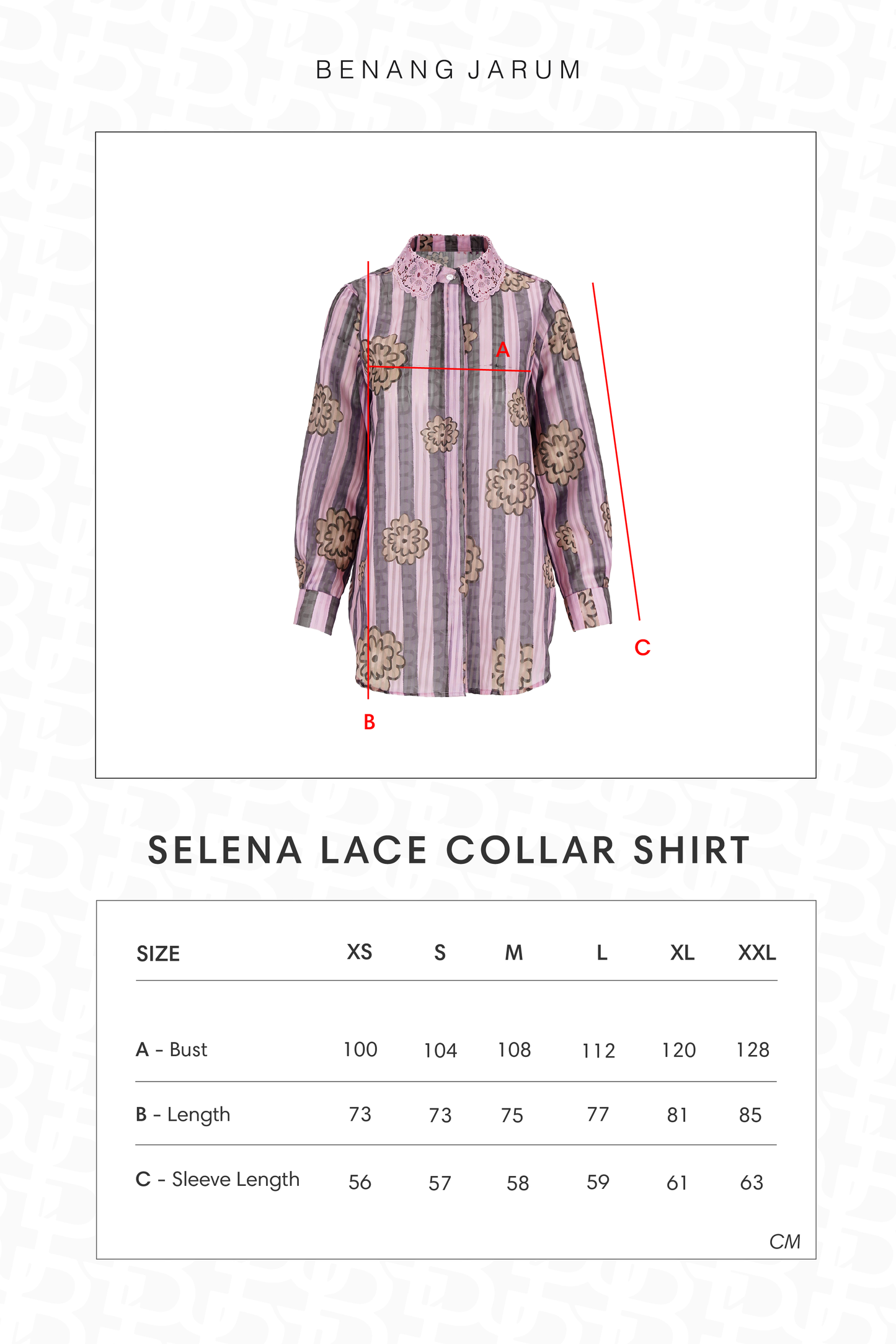Selena Lace Collar Shirt - Brunia